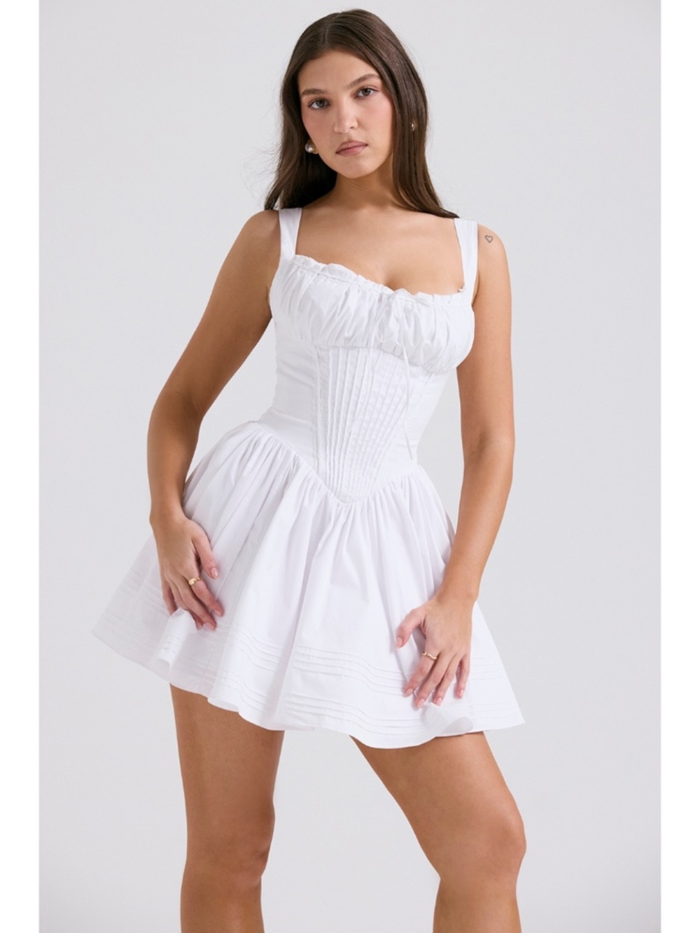 NEW House of CB Natassia Dress White Medium - Picture 13 of 17
